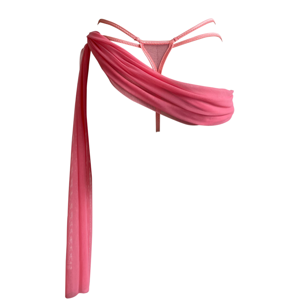 Madonna Wrap Thong in Rising