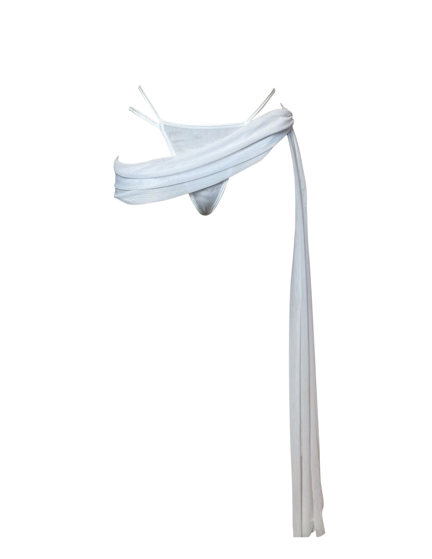 Madonna Wrap Thong in Linen