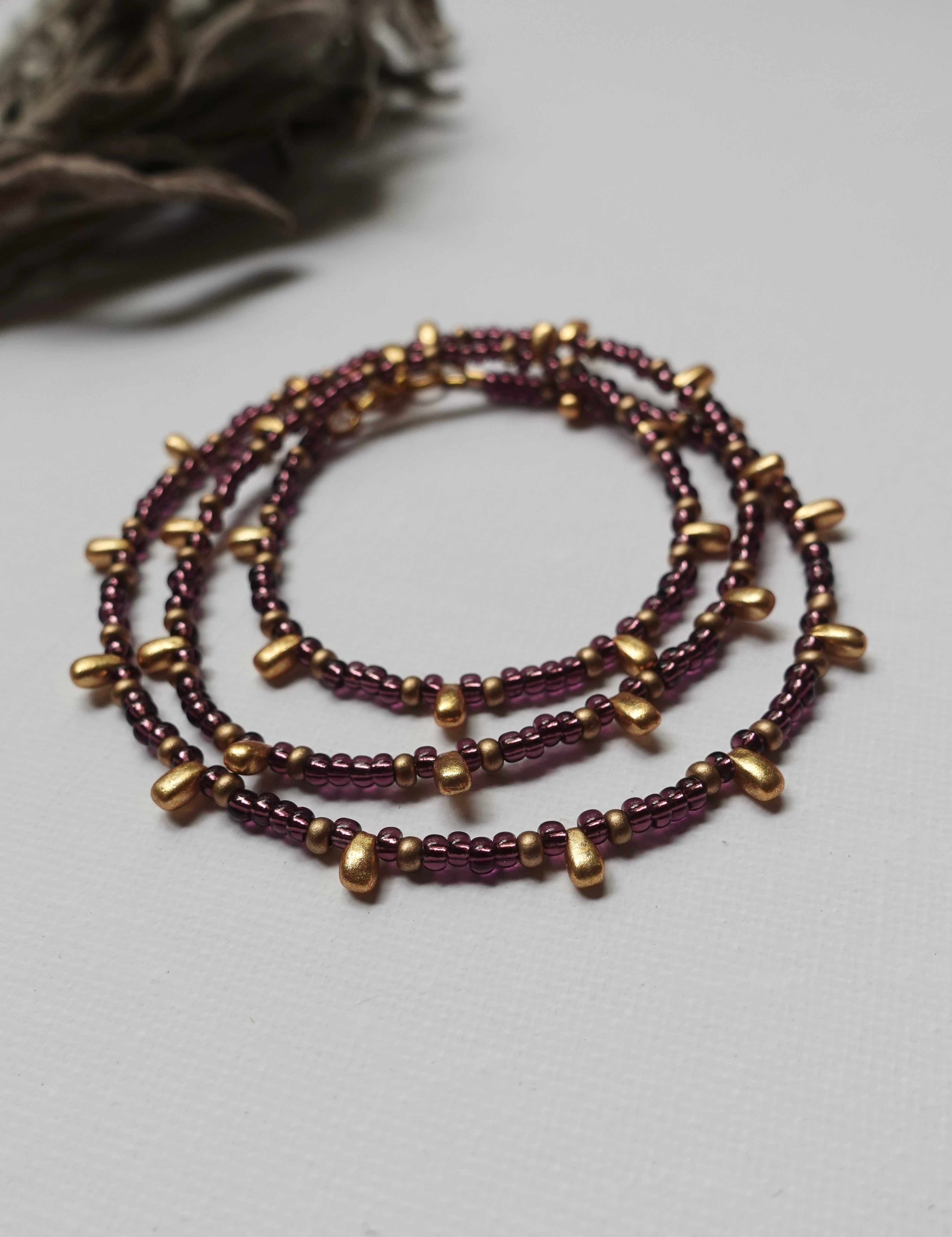 Sweet Plum Thigh Beads